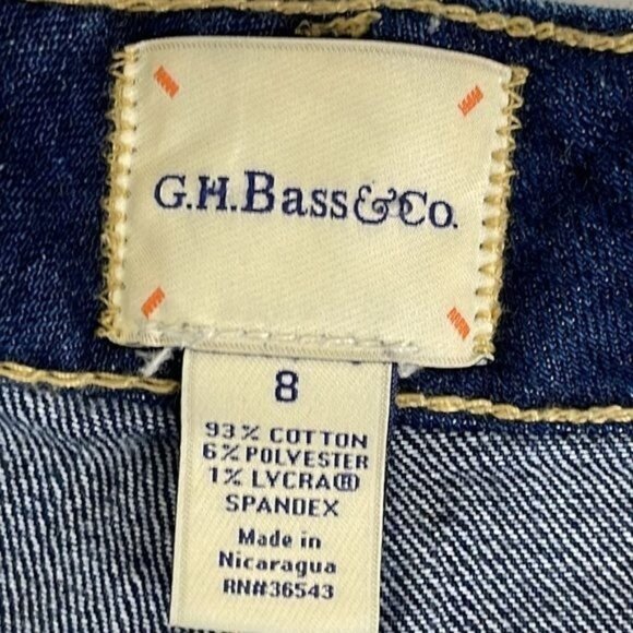 G.H. Bass & Co Skinny Jeans 32x29 Women’s 8 low rise stretch - Picture 3 of 10